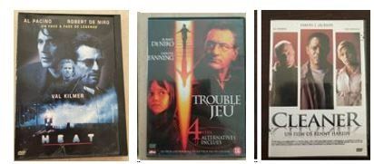 Tutti i DVDs: Lot de DVD - De Niro, Van diesel,... – Usato da Courtelary venduto da Chauvesouris
