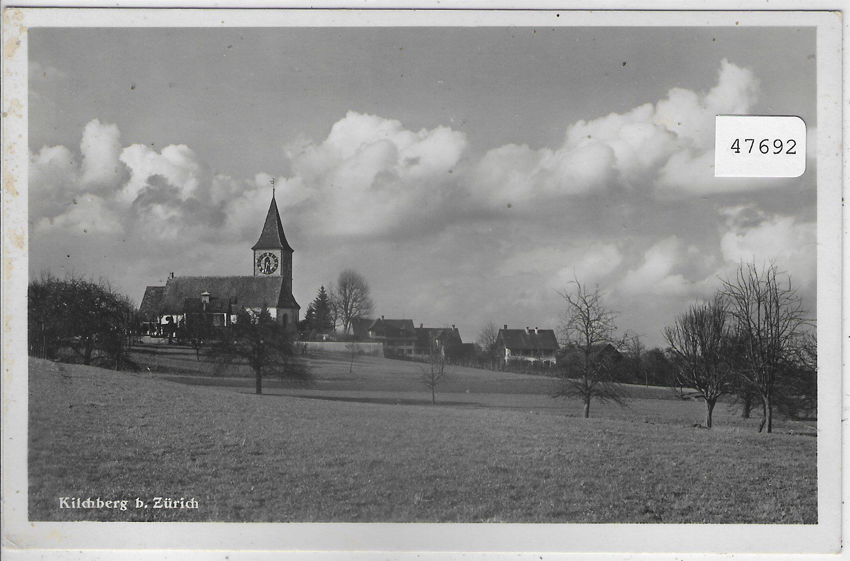 Cartoline postali: Kilchberg bei Zürich mit Kirche – Usato da Ettingen venduto da Kartenplanet