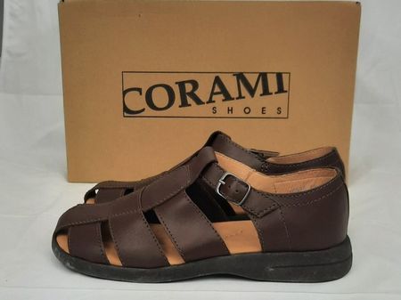 CORAMI Echt Leder Classic Sandale braun Gr. 41