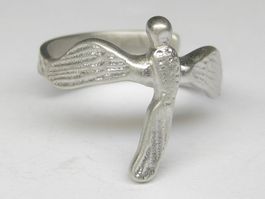 Ring Engel Silber 925 + MP / Gr. 57 / 18.1 mm