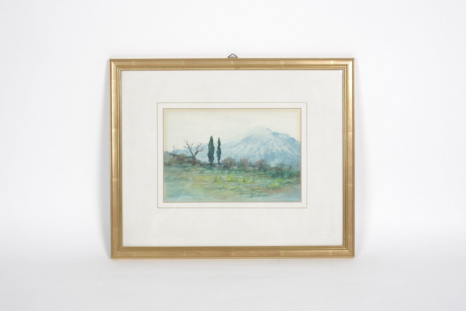 Dipinti: Aquarellbild mit einer weiten Landschaft – Usato da Zollikofen venduto da Restwert_Zollikofen