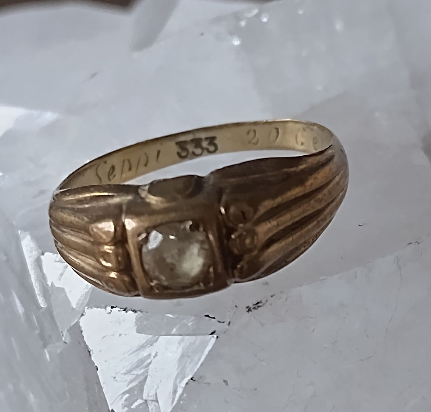 Anelli: VINTAGE RING GOLD 333 750 GOLDRING – Usato da Romanshorn venduto da Stubsinator 7