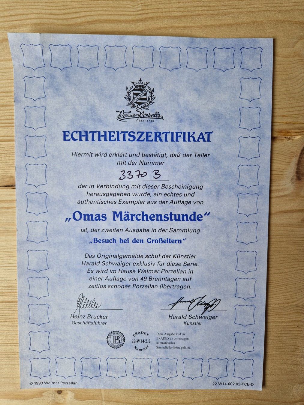 Piatti: Sammelteller Omas Märchenstunde, Harald Schwaiger – Usato da Münchenbuchsee venduto da Aare22 4