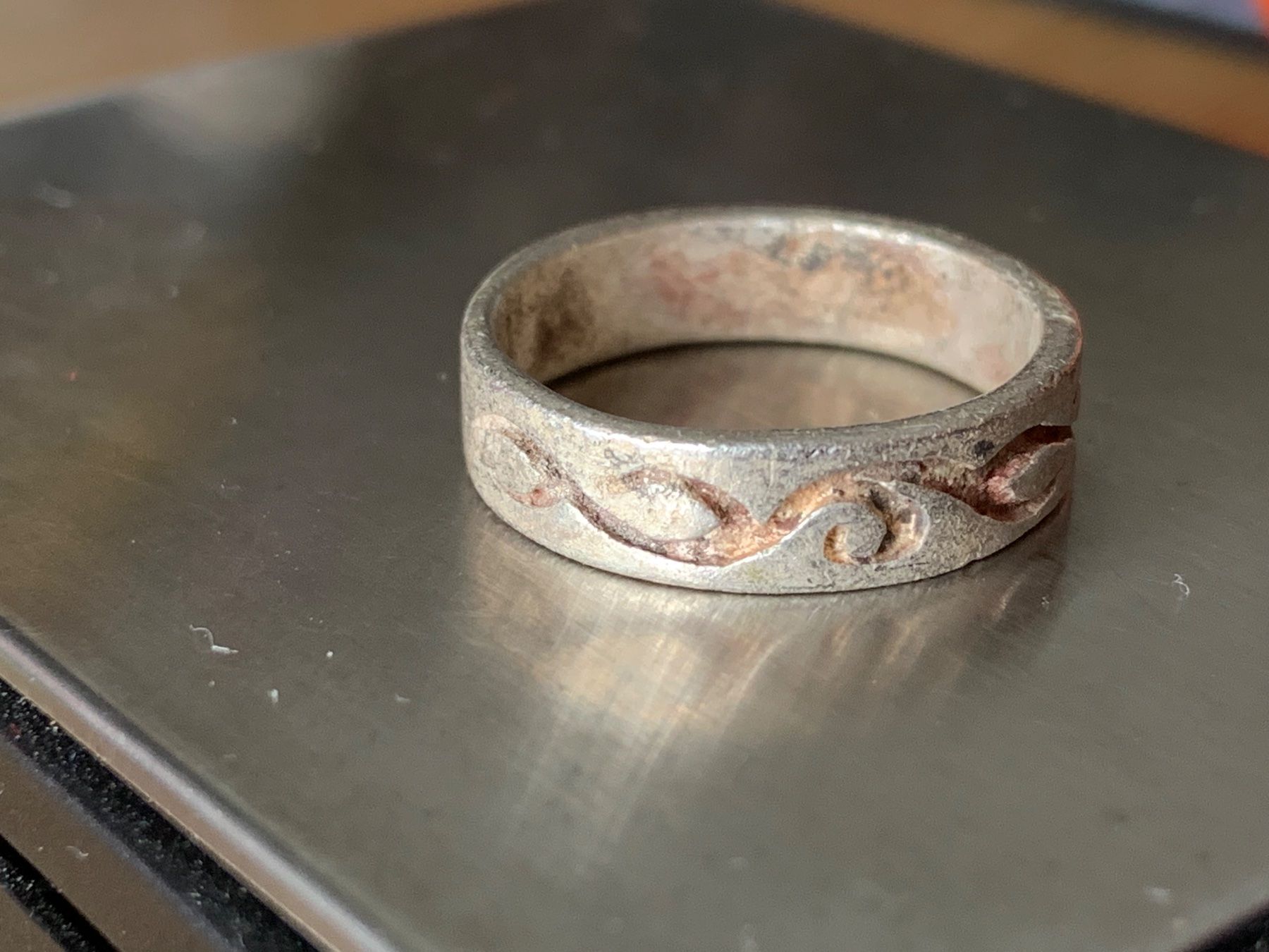 Ringe: Silberring Trible matt (56) – Gebraucht aus Dittingen von Bellevista 2