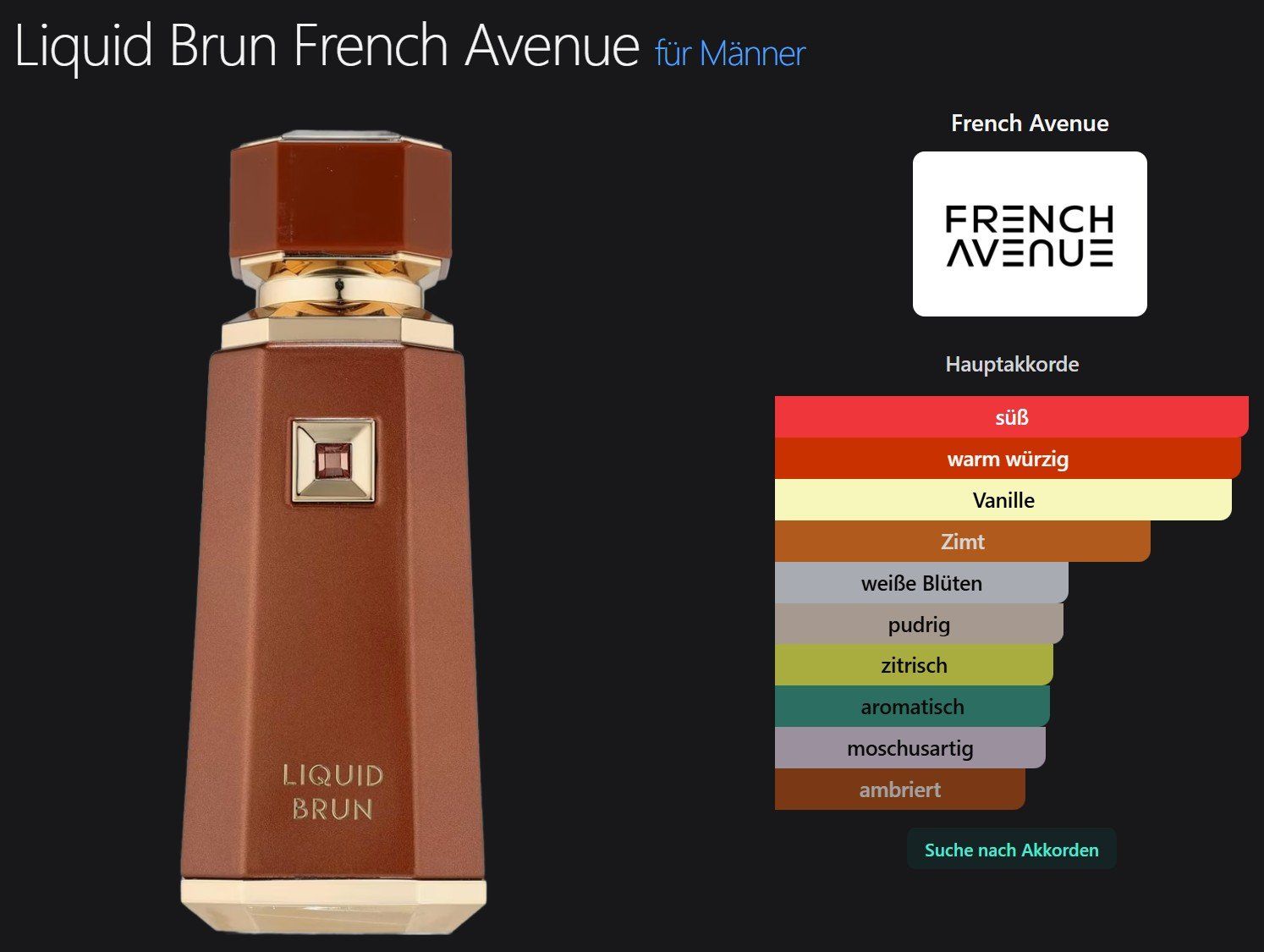 Parfums & Eau de Toilette: French Avenue Liquid Brun 5 ml – Neuf (Voir description) à Zürich par msmx 1