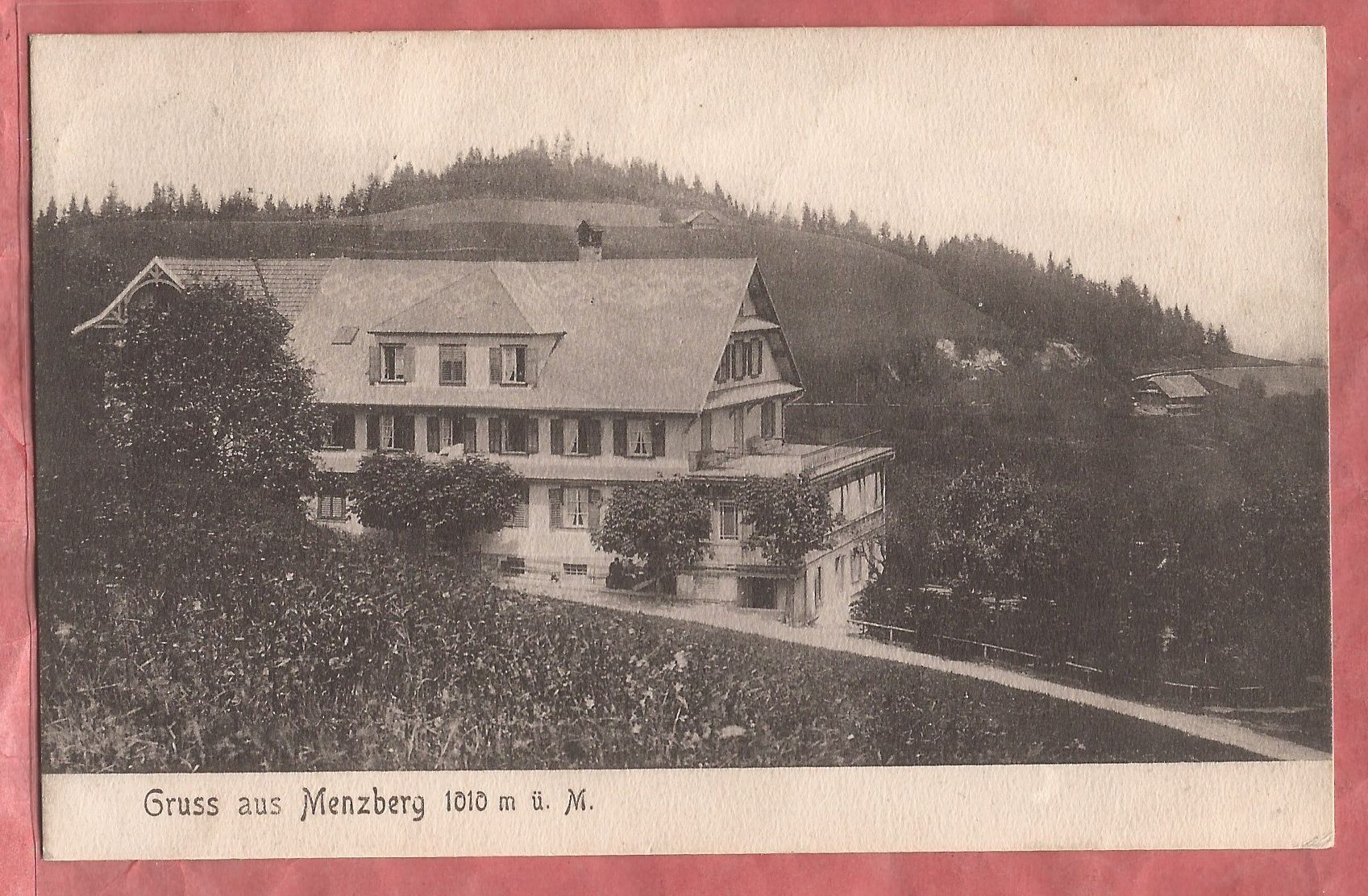Cartoline postali: Menzberg bei Menznau - 1906 – Usato da Fislisbach venduto da Porano
