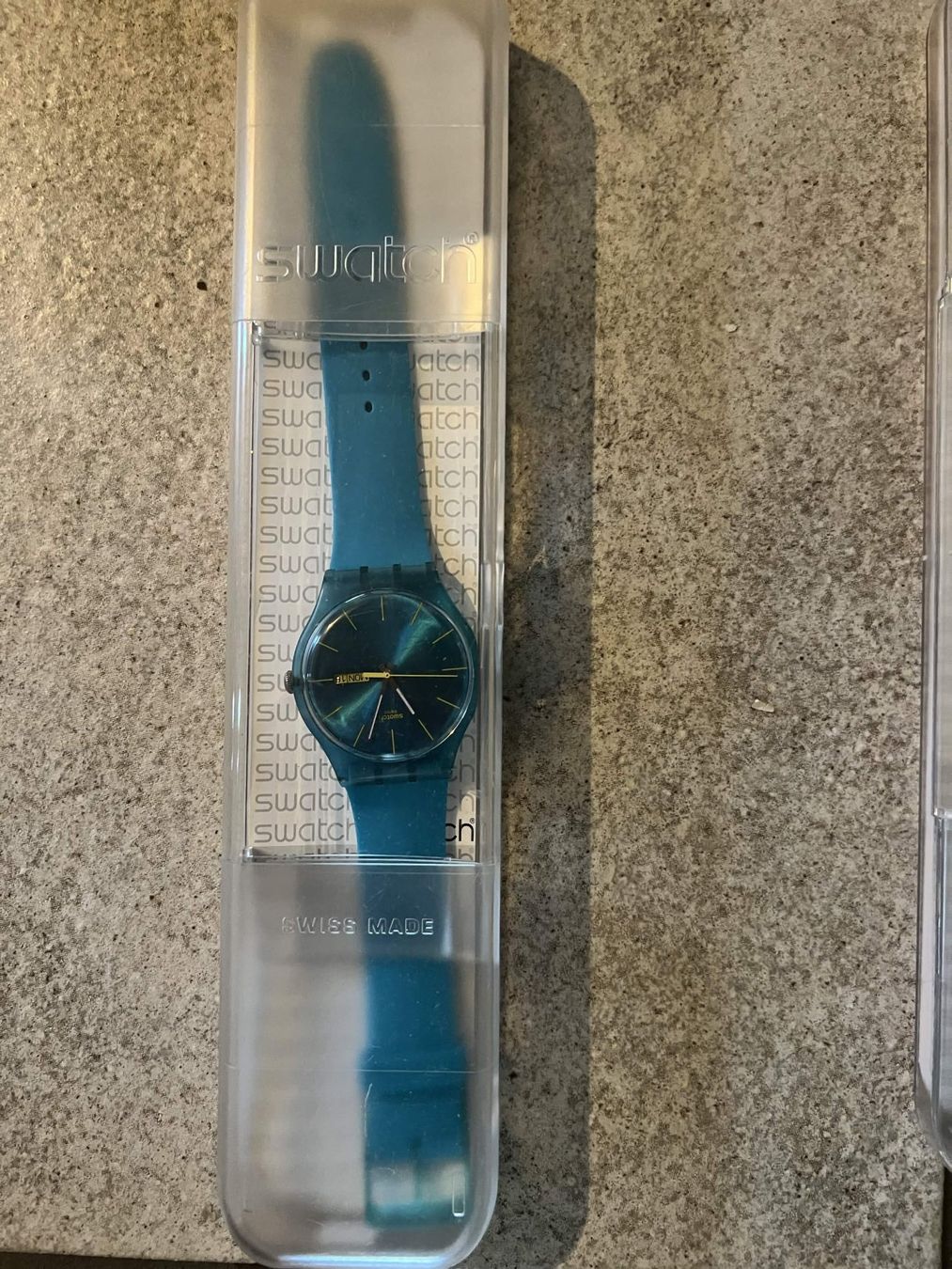 Swatch Orologi: Swatch Armbanduhr Blau – Usato da Leutwil venduto da lekingle