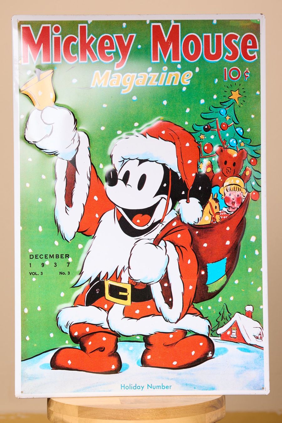 Insegne: Mickey Mouse Blechschild Weihnachten, selten, Top! – Usato da Dübendorf venduto da tho_v2cs
