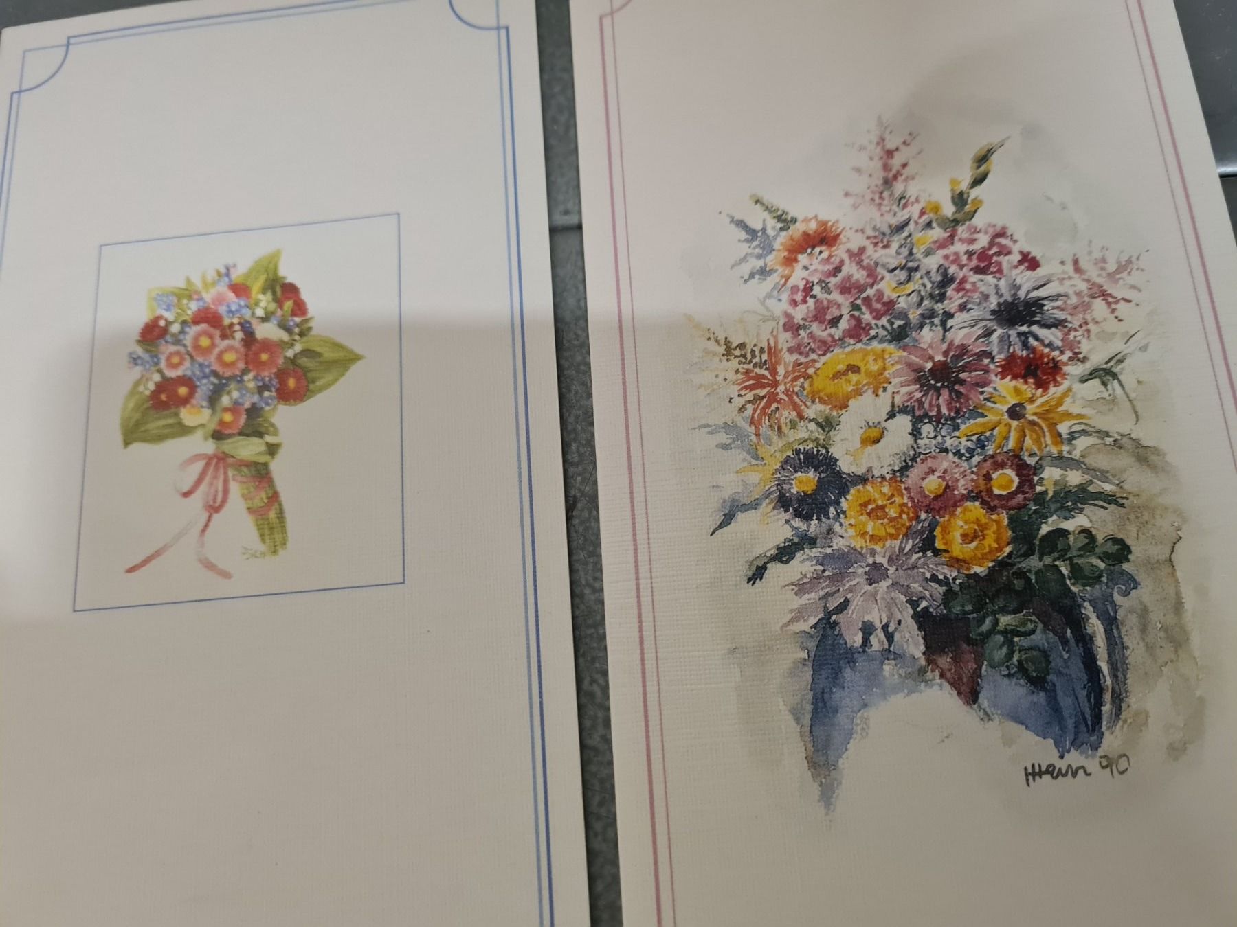 Cartoline: Alte Doppel Grusskarten ca. 18x9.5 cm – Nuovo (secondo la descrizione) da Amriswil venduto da used2use