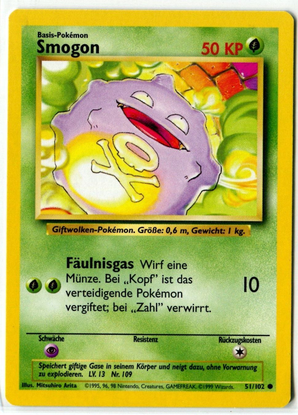 Pokémon Carte collezionabili: Smogon Basis Set 51/102 Deutsch – Nuovo (secondo la descrizione) da Dornach venduto da Deco89