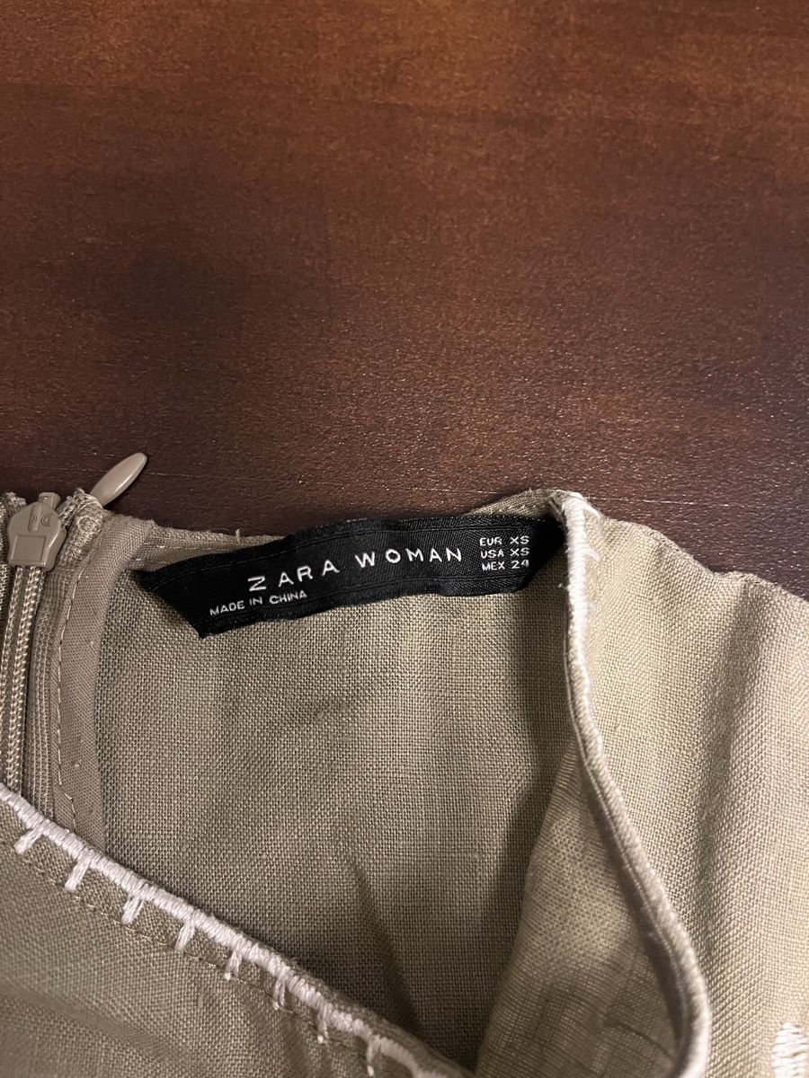 Zara Vestiti: Leinenkleid beige Grösse XS – Nuovo (secondo la descrizione) da Zürich venduto da eli_m6kx 2