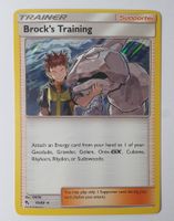 Brock's Training - Hidden Fates 55/68 -  Holo Rare - Pokémon