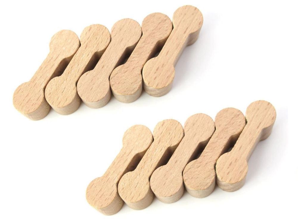 33-teiliges Holzeisenbahn Set - Mit S-Schiene, Weichen Und Kreuzung Für Kinder Ab 3