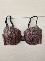 Victoria's Secret lined demi BH, Schlangenmuster, 34D