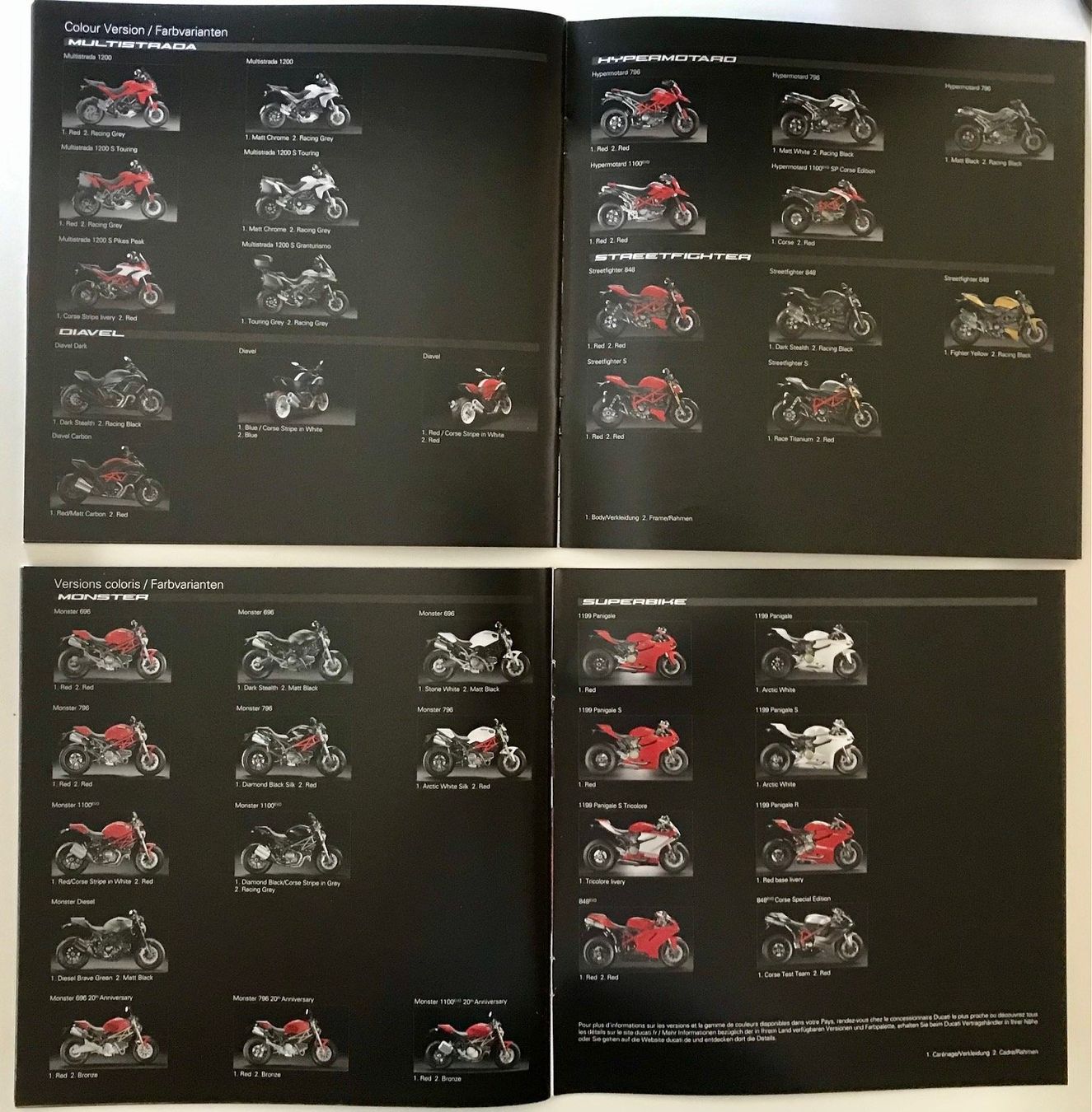Ducati Dokumente: Ducati Prospekte Modelljahr 2013 – Gebraucht aus Strengelbach von Omobono 7