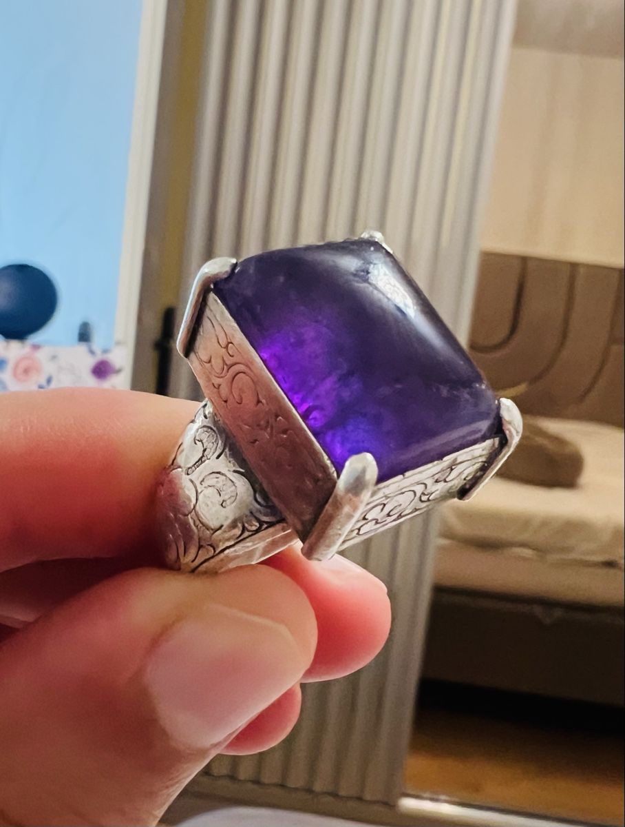 Ringe: Silber ring mit Amethyst – Gebraucht aus Grenchen von rom_xq5z