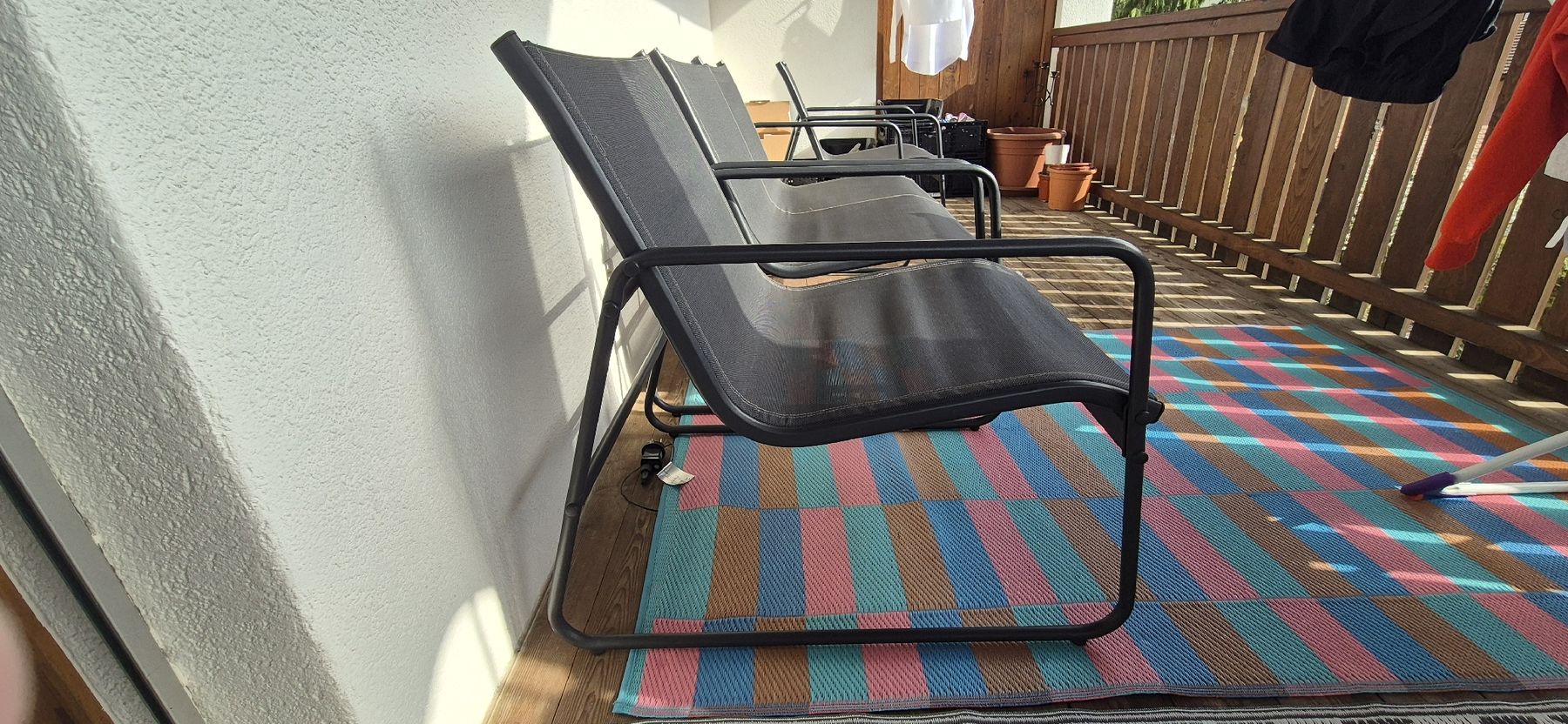 Poltrone: Dreiteilige Gartenlounge schwarz – Usato da Berschis venduto da M_Glauser 3
