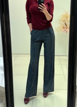 Klassische Damenhose mit Nadelstreifen – Gr. 34