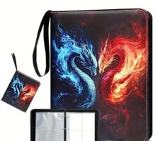 Neu Sammelkarten Ordner - Drachen Design! Pokémon, Magic, et