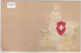 Helvetia - Präge-Litho