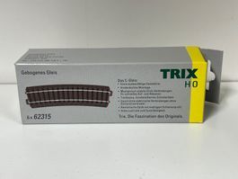 TRIX 62315  6 Stk.  R3 = 515 mm (20-1/4") • 15°