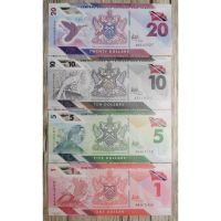 Trinidad Tobago 1,5,10,20 Dollars UNC