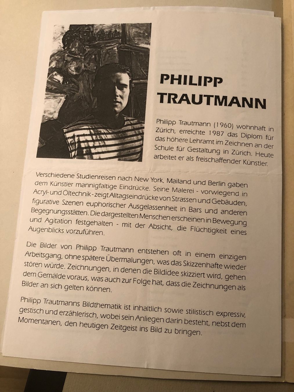 Poster & Bilder: Zeichnung Original Trautmann – Gebraucht aus Niederrohrdorf von beniledergerber 1