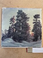 Ölgemälde VOLLÉ – Verschneite Winterlandschaft