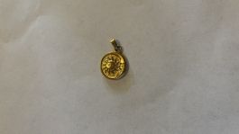 Anhänger Sonne/Mond, gold, Stainless Steel
