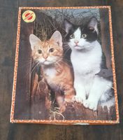 Holzpuzzle Penelope "2 Katzen" 80er Jahre vintage Puzzle