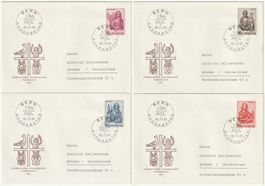 Evangelisten, 4 Einzel-FDC 18.IX.61 Kat. 180.-