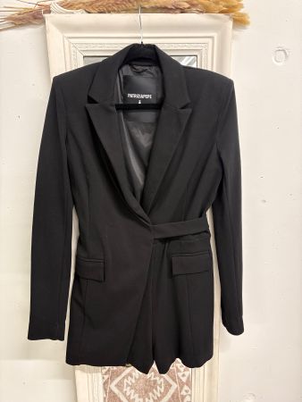 Patrizia Pepe kurzer Jumpsuit 36/38 schwarz Blazer Langarm