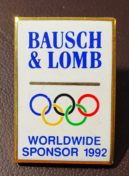 T145 Pin Olympiade Worldwide Sponsor 1992 Bausch & Lomb Kaufen auf