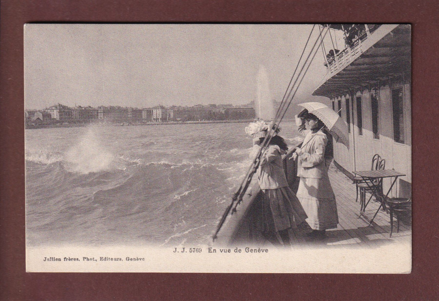 Cartes postales: GENEVE depuis le bateau - 1908 – D'occasion à Pully par nicecards