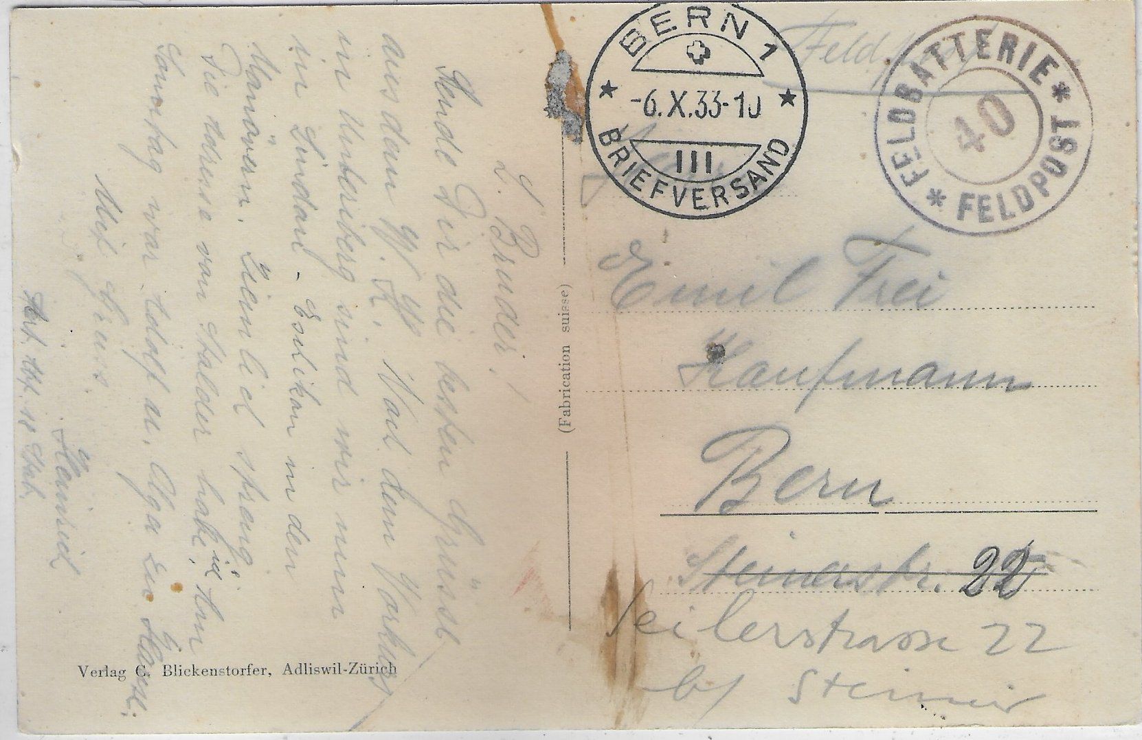 Cartoline postali: Unter-Iberg - Generalansicht – Usato da Ettingen venduto da Kartenplanet 1