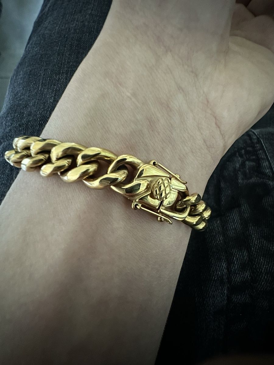 Bracciali & Braccialetti: Bracelet Cuban plaqué or 18K – Nuovo (secondo la descrizione) da Péry venduto da Vezuve 2