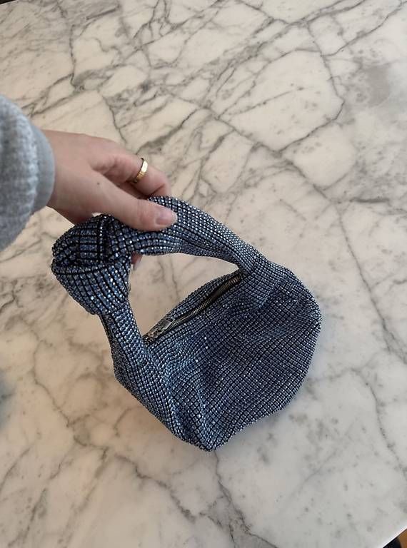 Borse da donna: Blaue Glitzertasche – Usato da Dietlikon venduto da lizz.yy 1