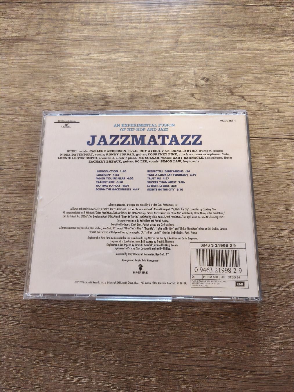 CD: Guru - Jazzmatazz  – Usato da Kandersteg venduto da digginblackpearlz 1