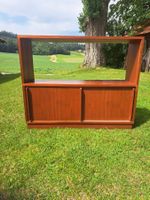 Sideboard, Büchergestell, 2 teilig, Teakfurnier, 60er Jahre