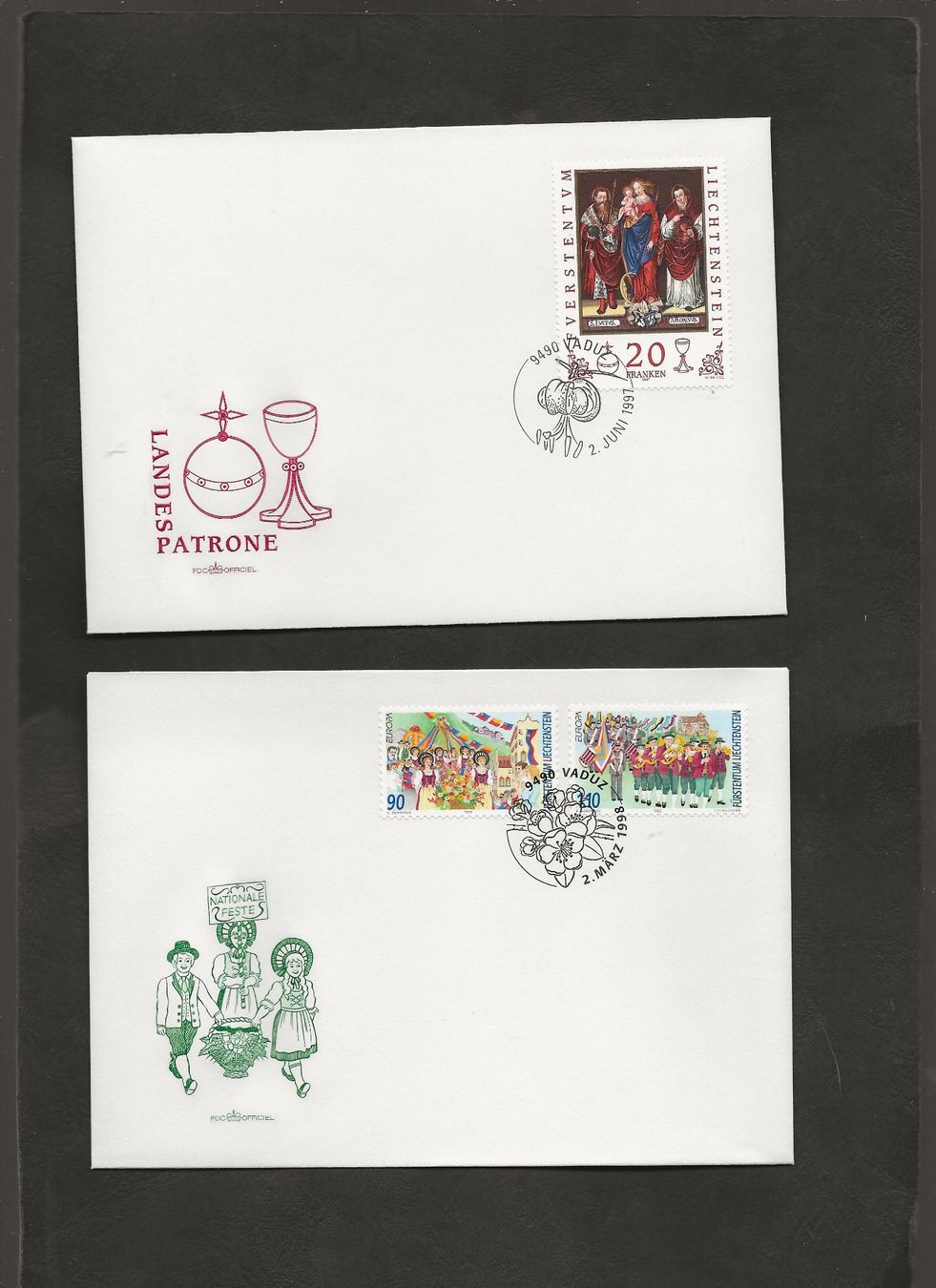Tous les timbres: 25 FDC Liechtenstein bis 2001 – D'occasion à Au ZH par xelagreb01 5