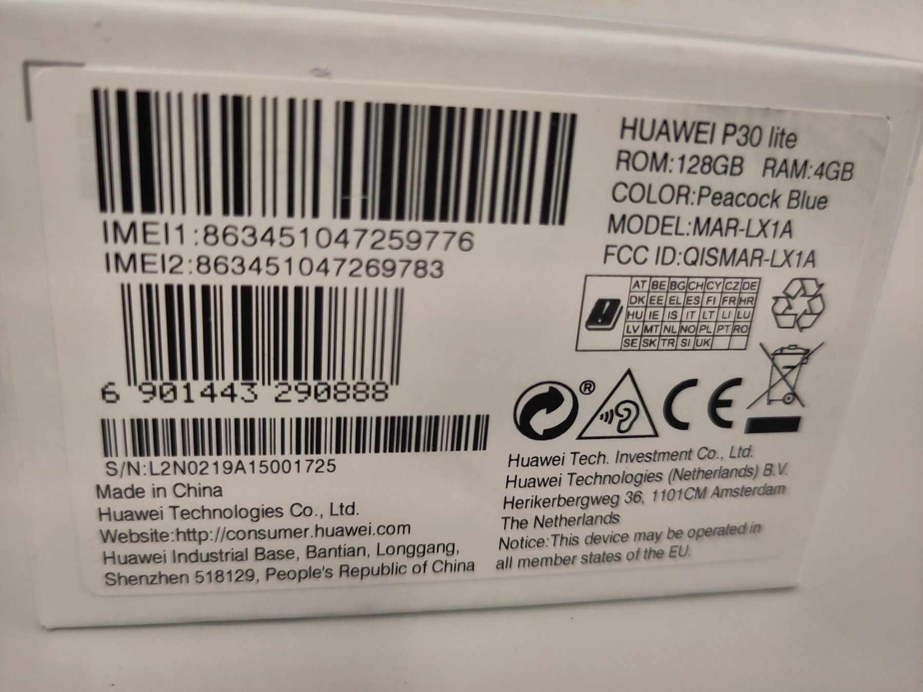 Huawei Telefoni cellulari / Smartphones: Huawei P30 lite altes Handy – Usato da Zürich venduto da skr_rln9 2