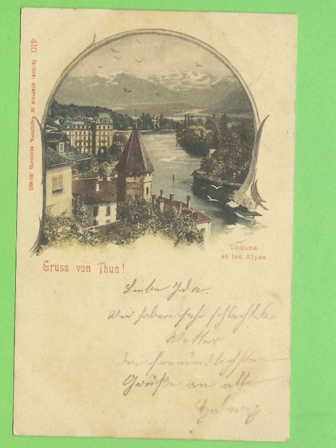 Cartoline postali: Gruss von Thun – Usato da Zürich venduto da t24_de
