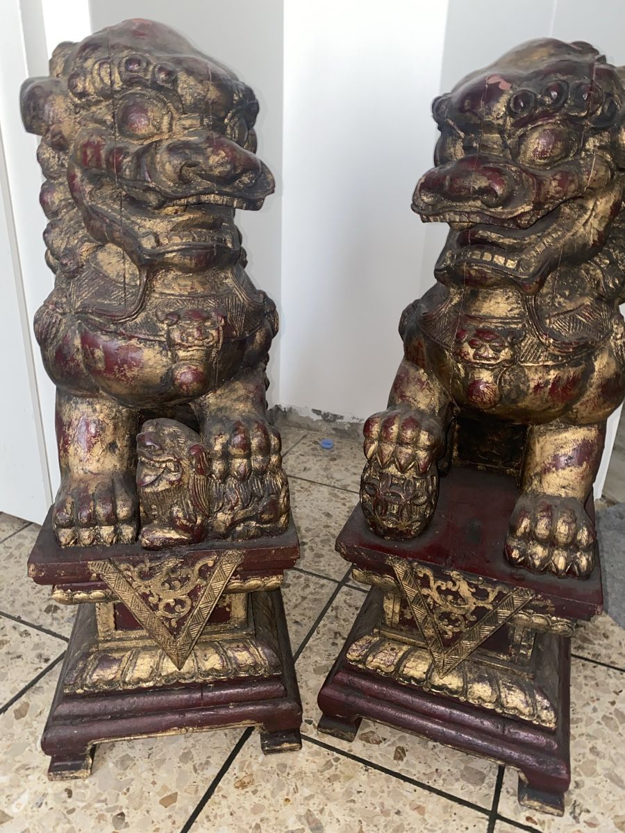 Statuette: Wunderschöne Antike Fu Hunde!! – Usato da Fislisbach venduto da PR-Trade