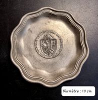 Assiette étain commémorative 1947 Genève