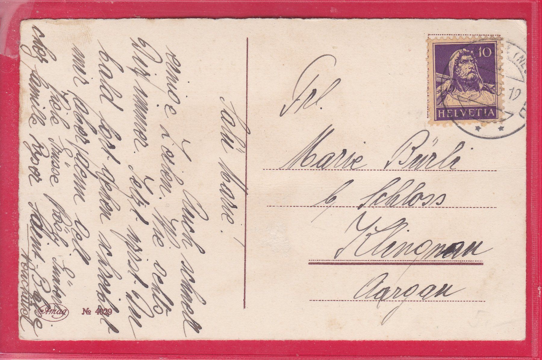 Ansichtskarten: JOYEUSES PAQUES, 1933 – Gebraucht aus Oberrieden von Gebirgsstelze 1