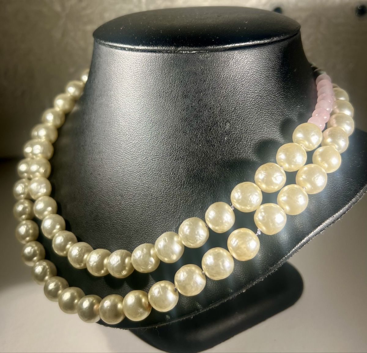 Ketten: Collier de perles vintage double rangs à gros fermoir – Neu (gemäss Beschreibung) aus Genève von DELIRBEADS 3
