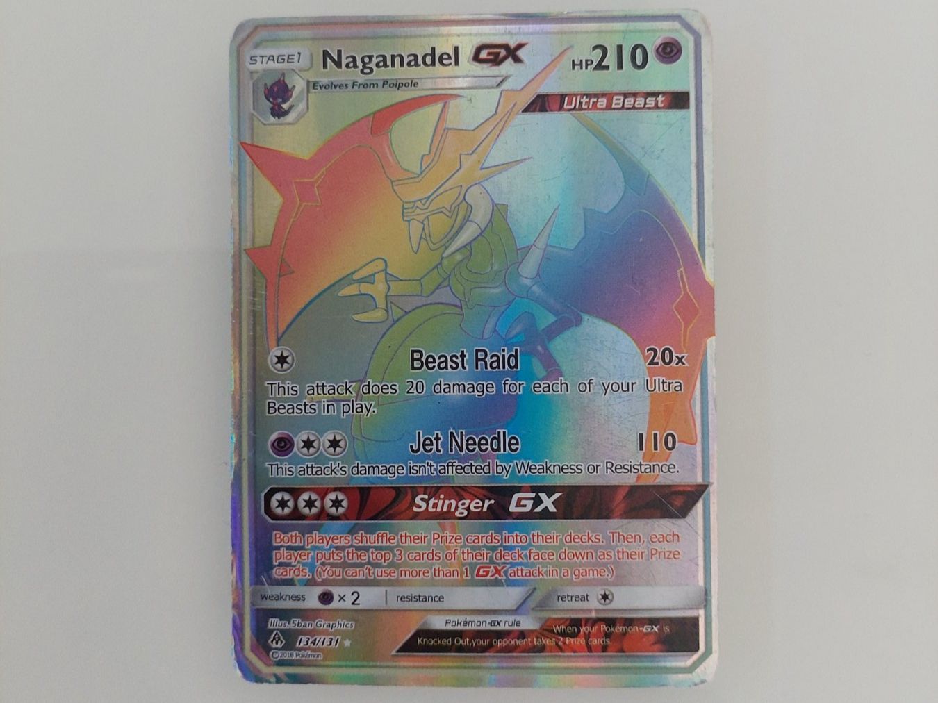 Pokémon Cartes à collectionner: carte Naganadel GX rainbow – D'occasion à Dizy par kampaya