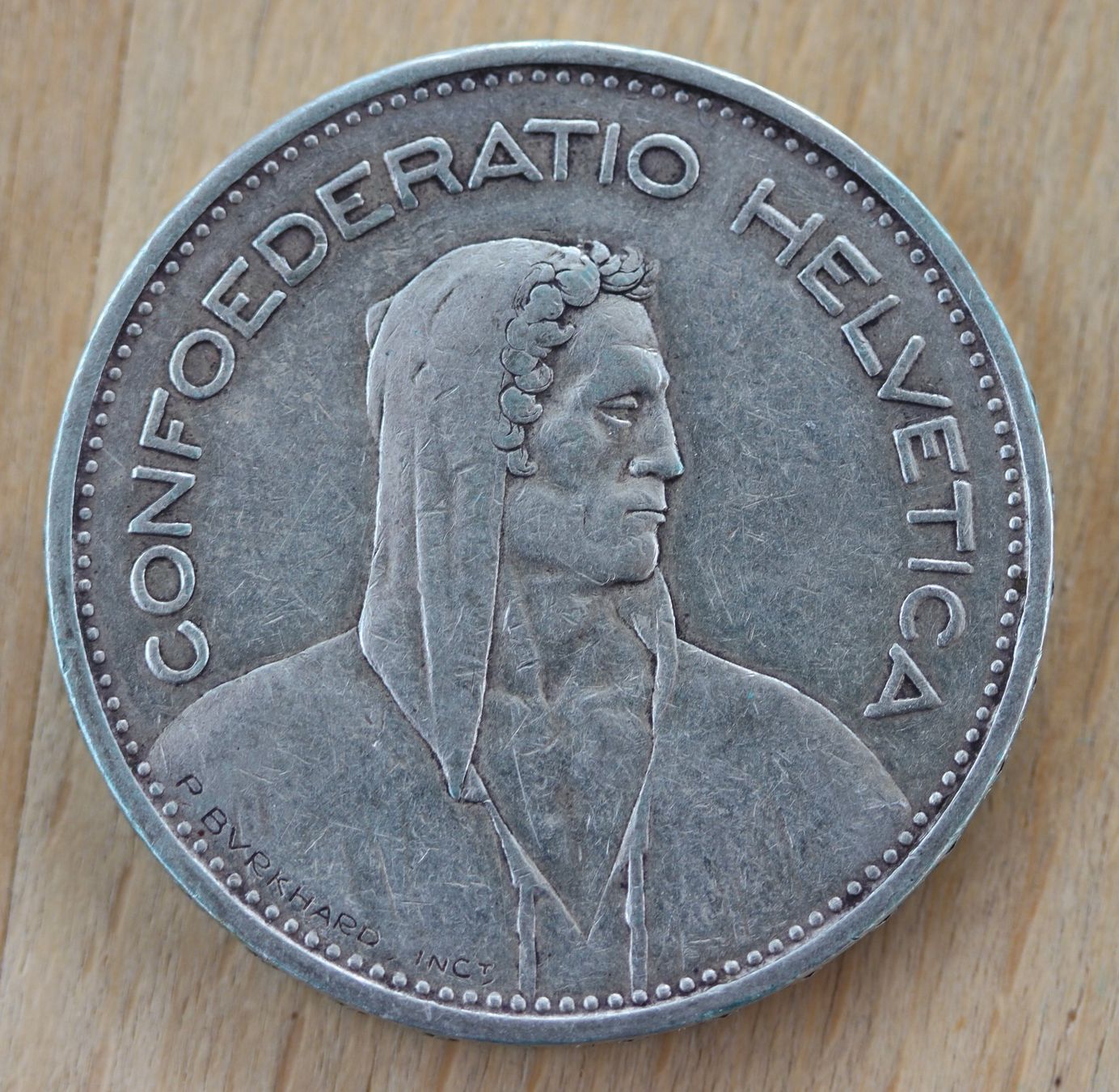 Tutti le monete: 5 CHF 1937 – Usato da Rheinfelden venduto da Fitscherella 1