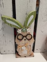 Süesser Osterhase aus Holz, Osterdekoration, ca.18cm