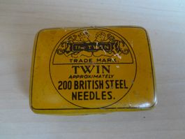 Boîte d'aiguille gramophone Twin grammophonnadeln